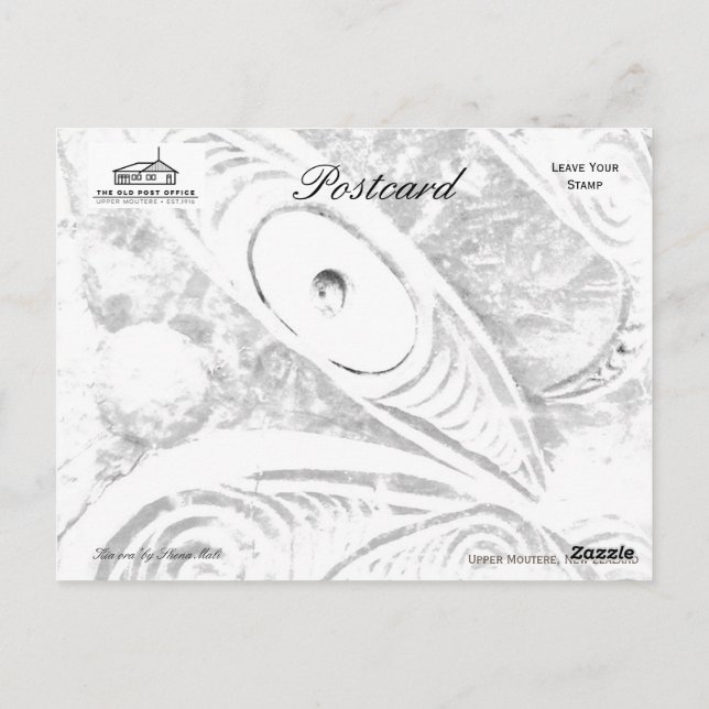 Cartão Postal kia ora (Verso)