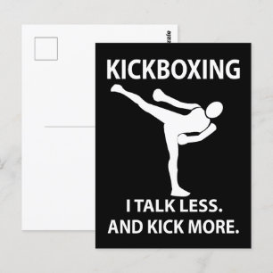 Cartão Postal Kickboxer do Kickboxer de Combate de Kickboxer