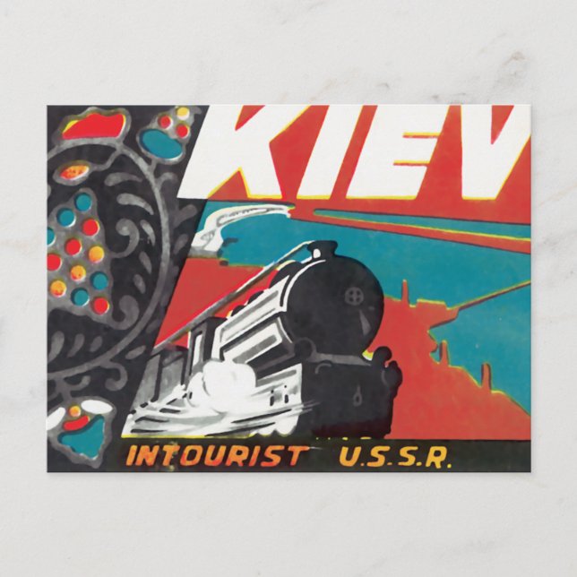 Cartão Postal Kiev Intourist USSR (Frente)
