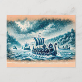 Cartão Postal Kievan Rus sobre o Desenho do Dnieper em Calço de