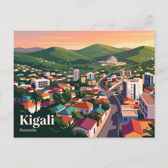 Cartão Postal Kigali, Ruanda (Frente)
