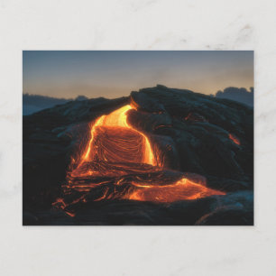 Cartão Postal Kilauea Lava Flow Hawaii Volcano Erupção 2018