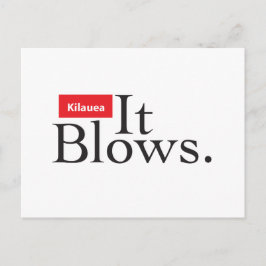 Cartão Postal Kilauea Volcano: Ele sopra