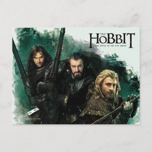 Cartão Postal Kili, THORIN OAKENSHIELD™, & Fili Graphic