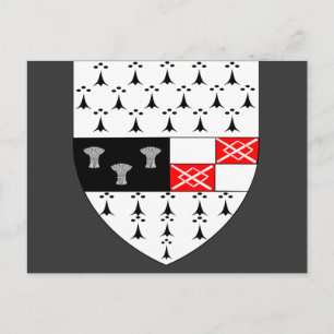 Cartão Postal Kilkenny County Crest, Irlanda