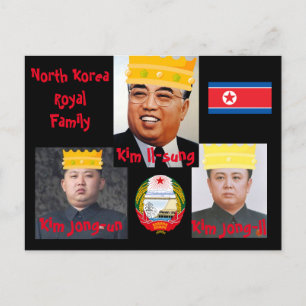 Cartão postal Kim Boys da Coreia do Norte*
