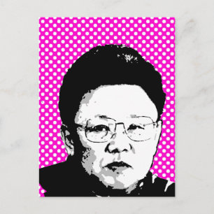 Cartão Postal Kim Jong Il