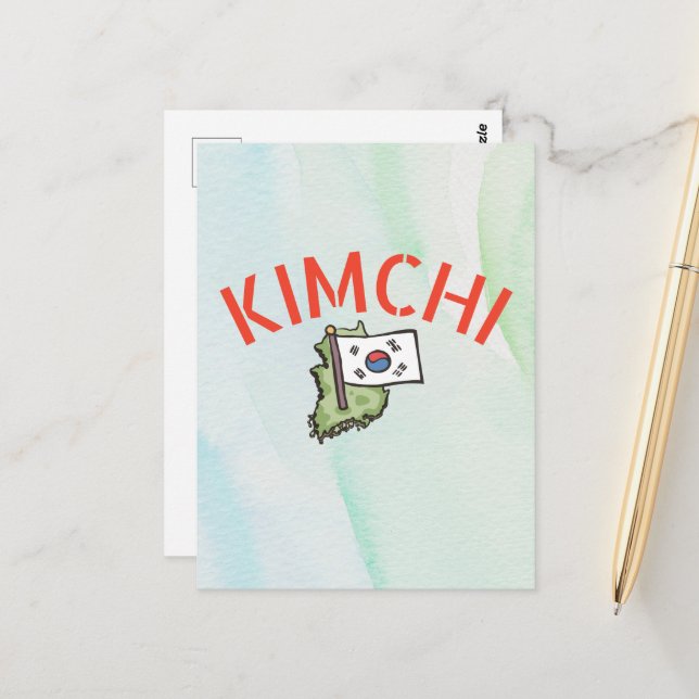 Cartão Postal kimchi fofo (Frente/Verso In Situ)