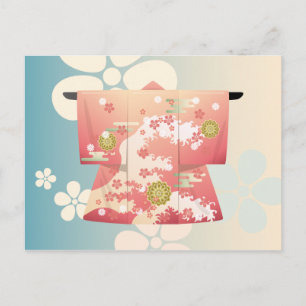 Cartão Postal Kimono