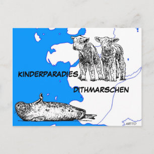 Cartão Postal Kinderparaíso Dithmarschen