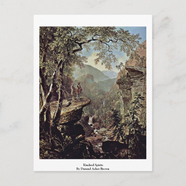 Cartão Postal Kindred Espíritos De Durand Asher Brown (Frente)