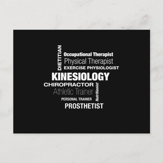 Cartão Postal Kinesiology Kinesiologist Physio Physical Therapis (Frente)