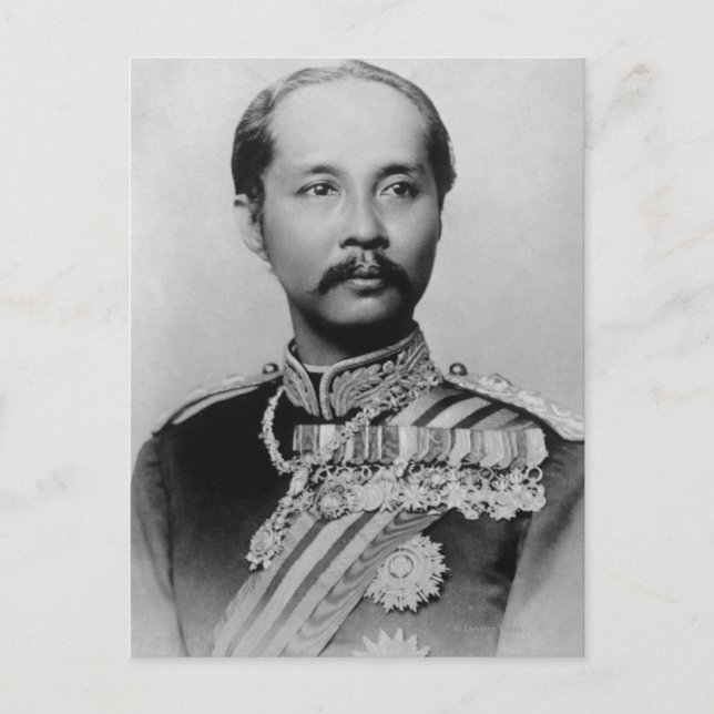 Cartão Postal King Chulalongkorn Rama V da Tailândia (Frente)