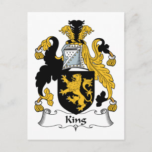 Cartão Postal King Family Crest
