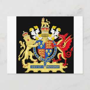 CARTÃO POSTAL KING HENRY O OITAVO CASACO DE ARMAS