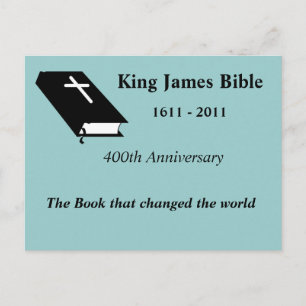 Cartão Postal King James Bíblia 400º Aniversário