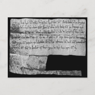 Cartão Postal King John's Letters Patent for Liverpool, 1207