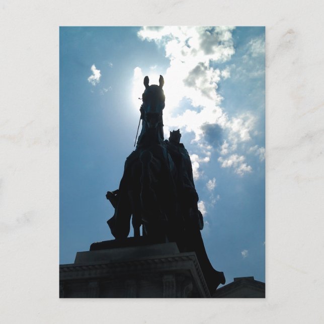 Cartão Postal King Louis IX, Art Hill, Forest Park (Frente)