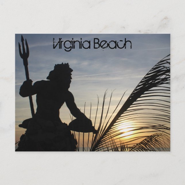 Cartão postal King Neptune Virginia Beach (Frente)