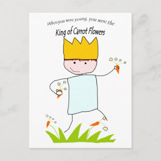 Cartão Postal King Of Carrot Flowers