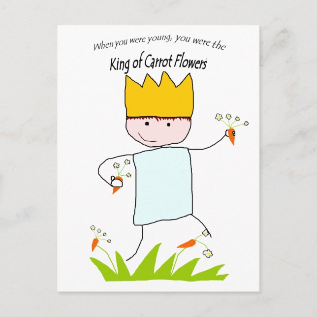 Cartão Postal King Of Carrot Flowers (Frente)