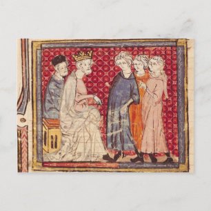 Cartão Postal King Philippe I , Grandes Chroniques de França