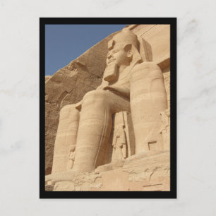 Cartão Postal King Ramses Abu Simbel Egito