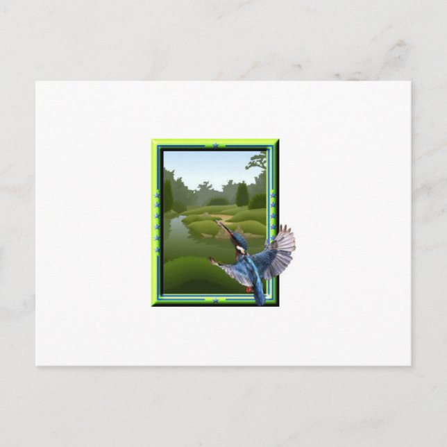 Cartão Postal Kingfisher (Frente)