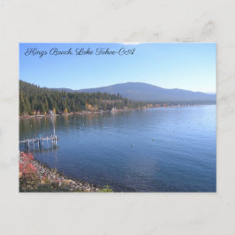 Cartão postal Kings Beach Lake Tahoe Ca