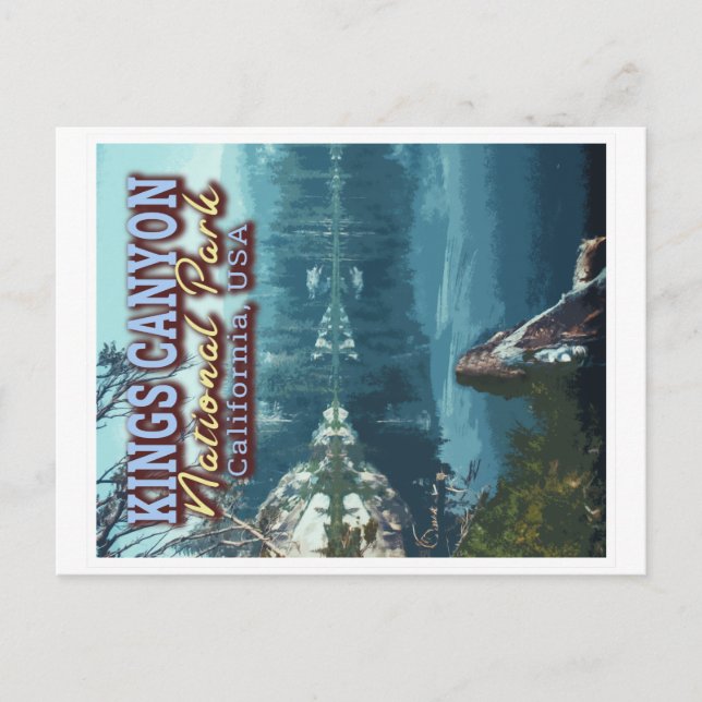 CARTÃO POSTAL KINGS CANYON NATIONAL PARK - CALIFÓRNIA EUA (Frente)