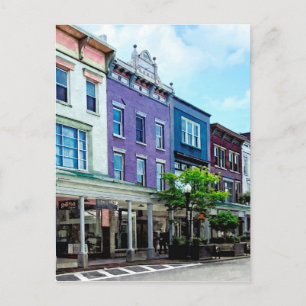 Cartão Postal Kingston NY - Vista de Wall Street