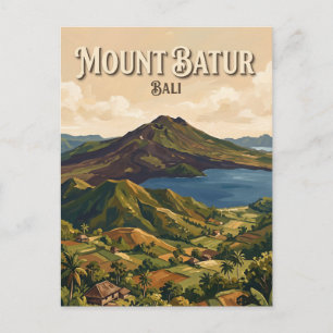 Cartão Postal Kintamani & Monte Batur Indonésia