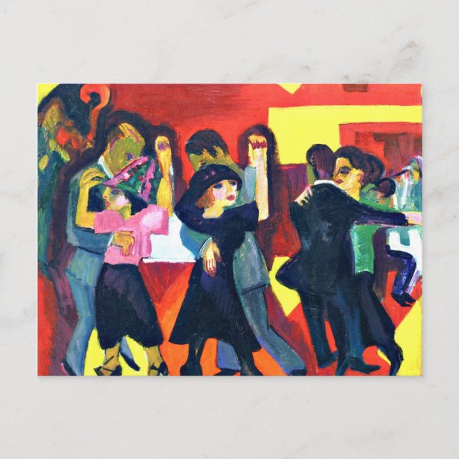 Cartão Postal Kirchner - Tango Tea; pintura de Ernst Kirchner (Frente)