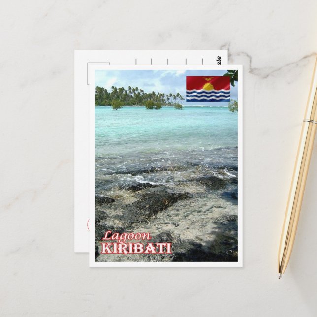 Cartão Postal Kiribati - Lagoa - Panorama - (Frente/Verso In Situ)