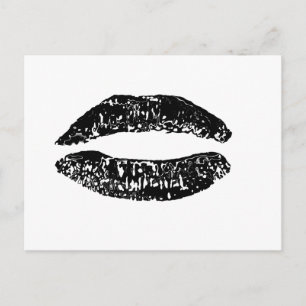 Cartão Postal Kiss Black White Gibney O MUSEUM Zazzle Dons