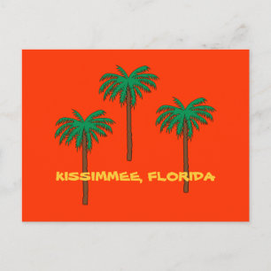 Cartão Postal KISSIMMEE, Cartão-postal das Palmeiras FLORIDA