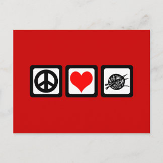 Cartão Postal Kit de amor pela paz