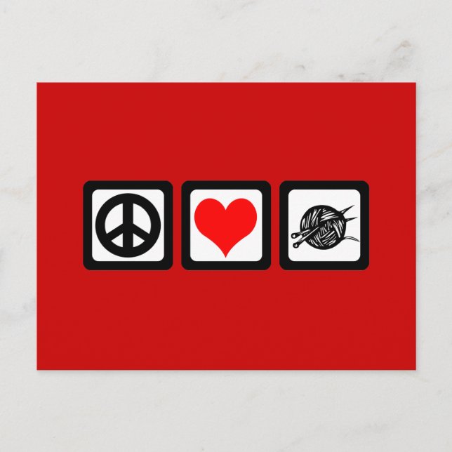 Cartão Postal Kit de amor pela paz (Frente)