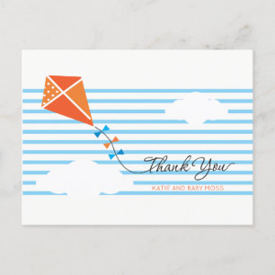 Cartão Postal Kite Obrigado Cartão-Postal {Boy}