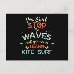 Cartão Postal Kite Surf Kitesurfing Stop Waves Surf Windsurfing