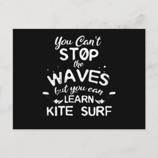 Cartão Postal Kite Surf Kitesurfing Stop Waves Surf Windsurfing