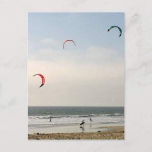 Cartão Postal Kite Surfing