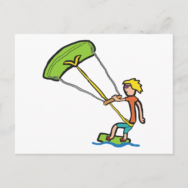 Cartão Postal Kiteboard (Frente)