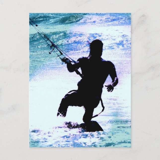 Cartão Postal kitesurfing-3 (Frente)