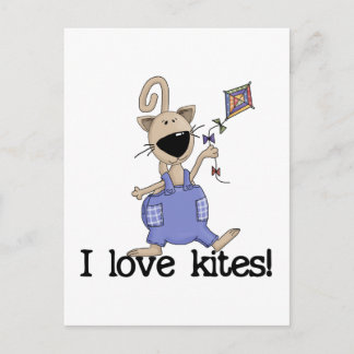 Cartão Postal Kitten Love Kites Camisetas e presentes
