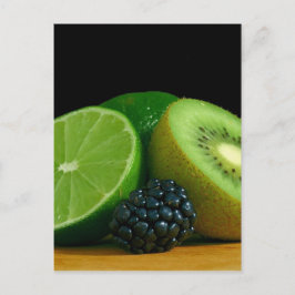 Cartão Postal Kiwi e limão