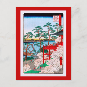 Cartão Postal Kiyomizu Hall, Shinobazu Pond Hiroshige Belas Arte