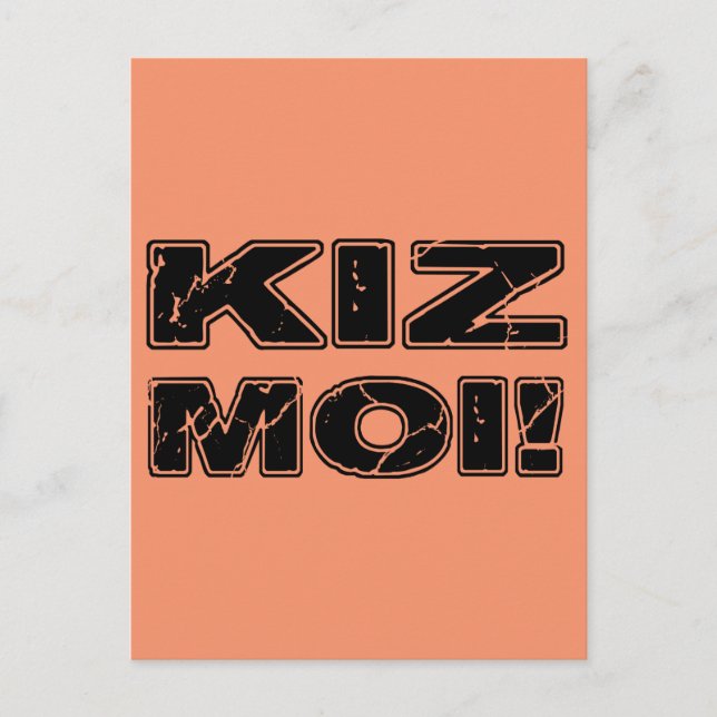 Cartão Postal Kiz Moi! Francês Kizomba (Frente)