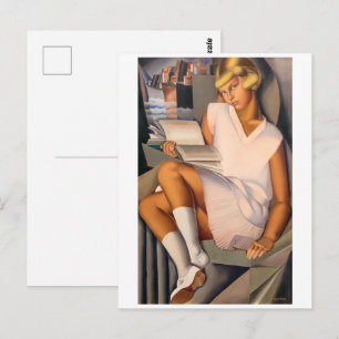 Cartão Postal Kizette en Rose Tamara de Lempicka