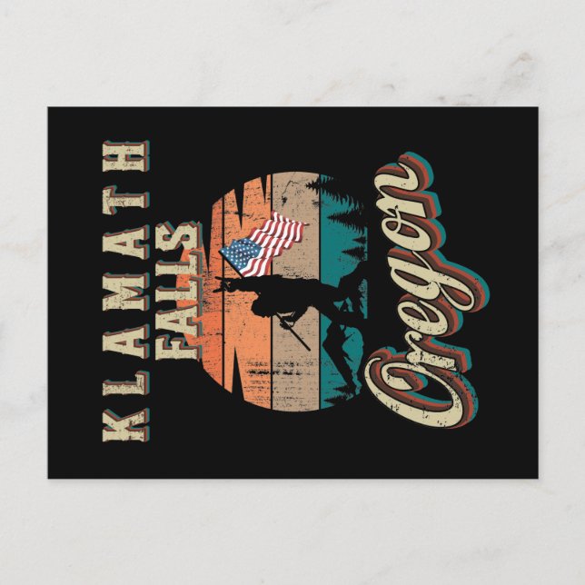 Cartão Postal Klamath Falls Oregon (Frente)